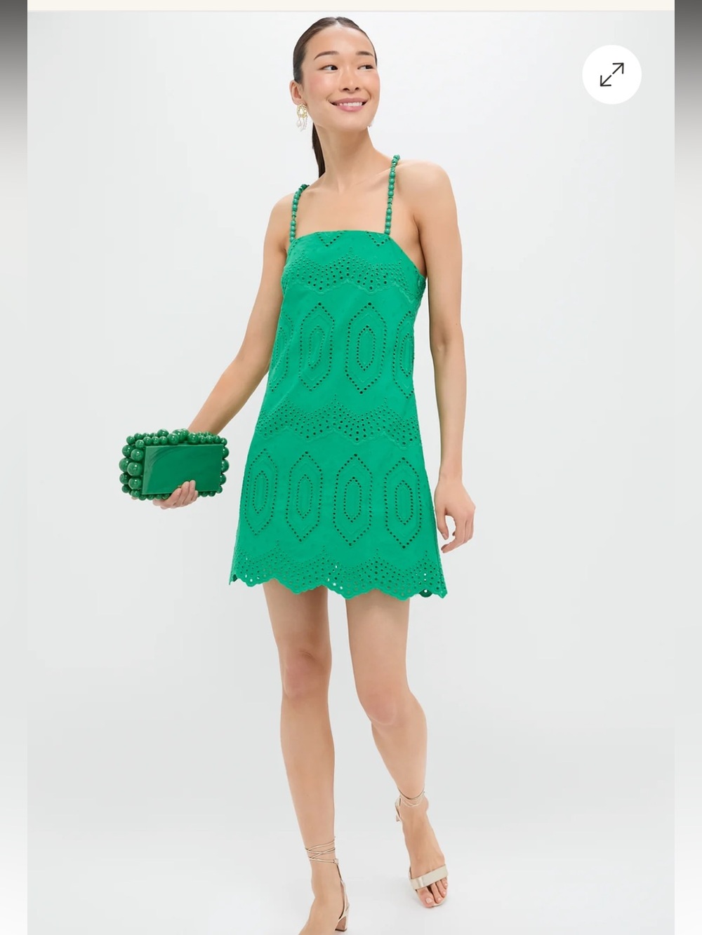 Hyacinth House green eyelet dress